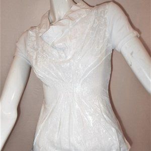 VASSALLI TOP MADE-IN-ITALY SILK/LYCRA NWT